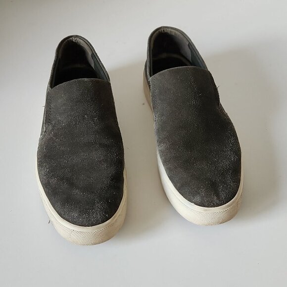 VINCE | Barron Slip-On Sneakers Olive Green Suede Mens Sz 9.5 - Picture 2 of 6